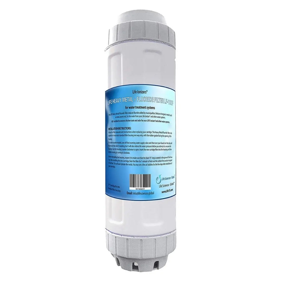 life ionizer heavy metal plus floride filters