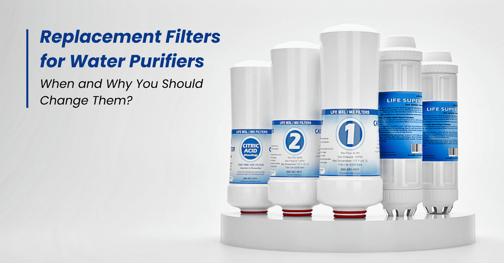 Replacement Filters for Water Purifiers - When & Why to Change