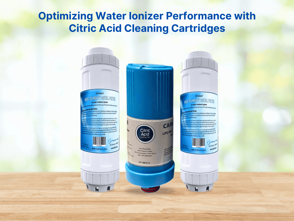 Optimize Water Ionizer with Citric Acid Cleaning Cartridges