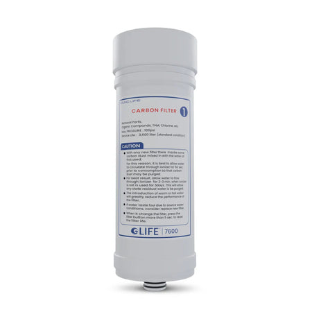 Ionizer 7500 Replacement Filter 1 with blue label and white body on a white background