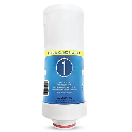 Life MXL/MX filters packaging on a white background