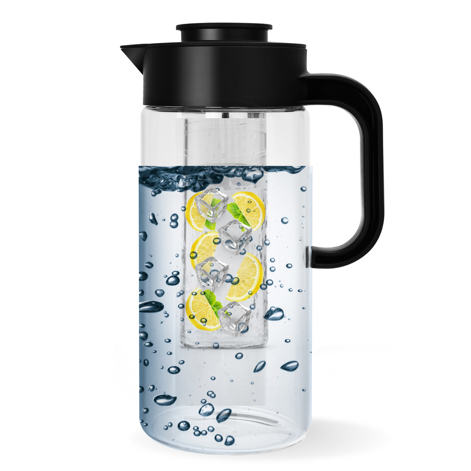 Borosilicate Glass Water Pitcher with Infuser 1.5 Liter